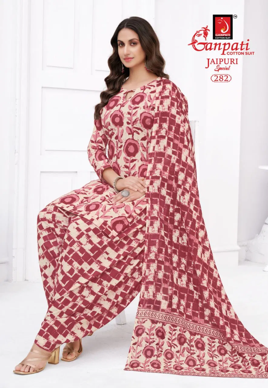 Jaipuri Patiyala Vol 13 By Ganpati Cotton Printed Dress Material Orders In India